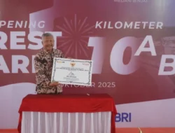 Opening Rest Area KM 10 Tol Medan-Binjai, Kembangkan UMKM Lokal dan Tingkatkan Kenyamanan Berkendara