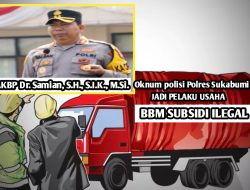 Oknum Anggota Polres Sukabumi Jadi Oknum Pelaku Usaha BBM Ilegal Di Wilayah Kampung Sekdam