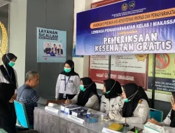 Lapas Makassar Hadir untuk Masyarakat, Gelar Pemeriksaan Kesehatan Gratis bagi Pengunjung dan Warga Sekitar
