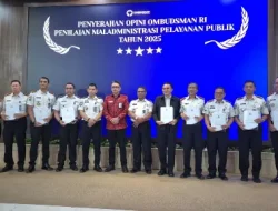 Wujud Pelayanan Publik Berkualitas, Lapas Kelas I Makassar Raih Penghargaan Dari Ombudsman RI 2025