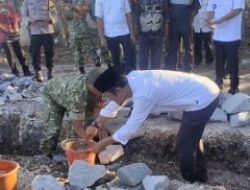 Camat Pebayuran Hadiri Peletakan Batu Pertama Koperasi Desa Merah Puti